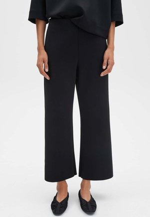 MID RISE WIDE - Broek - black