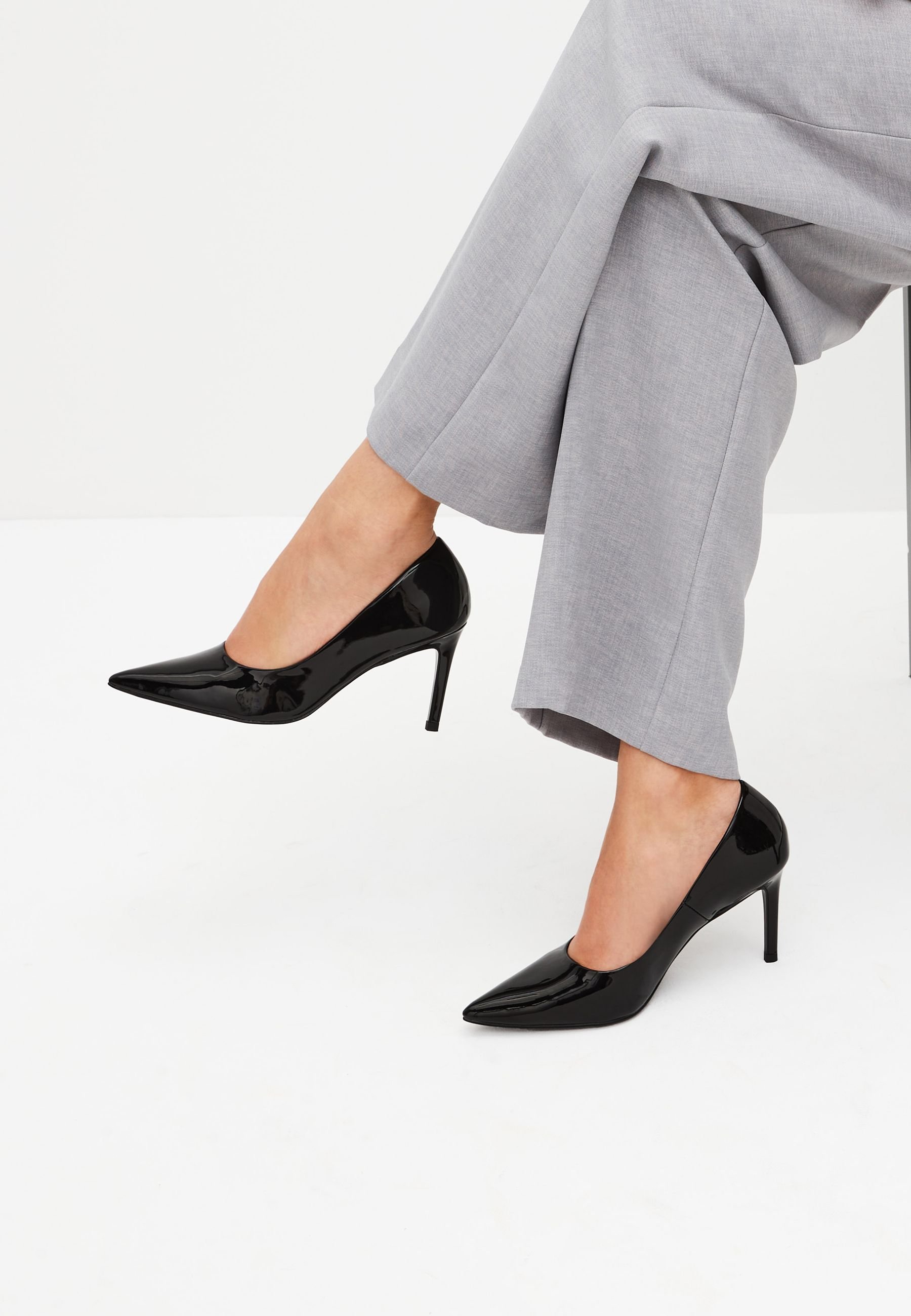 Women's Slingback Pumps - Pointed Toe Chunky Heel Shoes With Leather Insole For Comfort & Style
