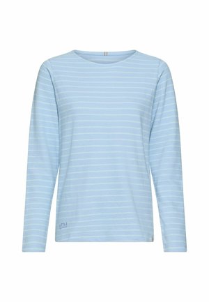 camel active, T-shirt à manches longues - soft blue stripes