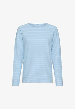 camel active, T-shirt à manches longues - soft blue stripes