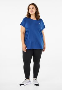 Active by Zizzi T-shirts basic - navy peony