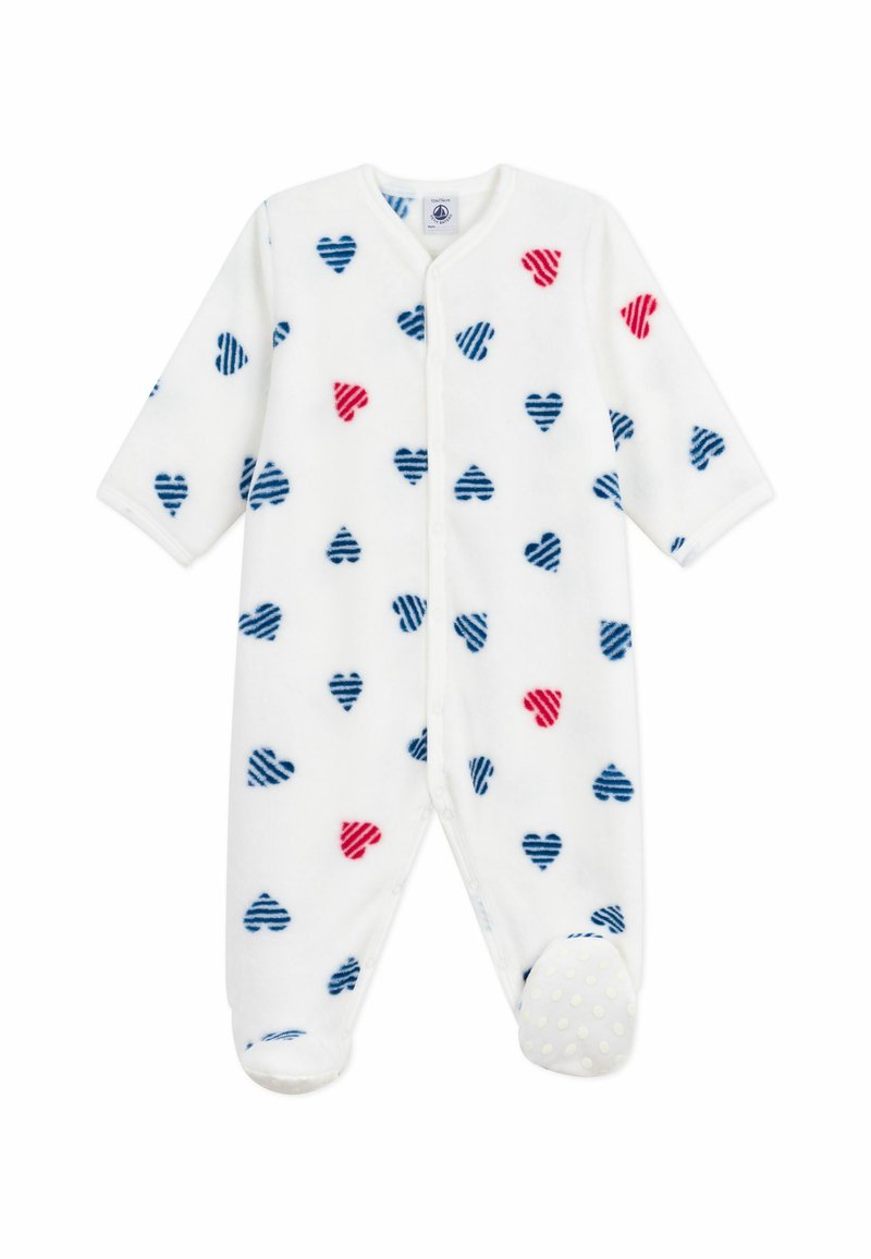Petit Bateau BÉBÉ COMBICHAUD UNISEX - Strampler - marshmallow/multicooured