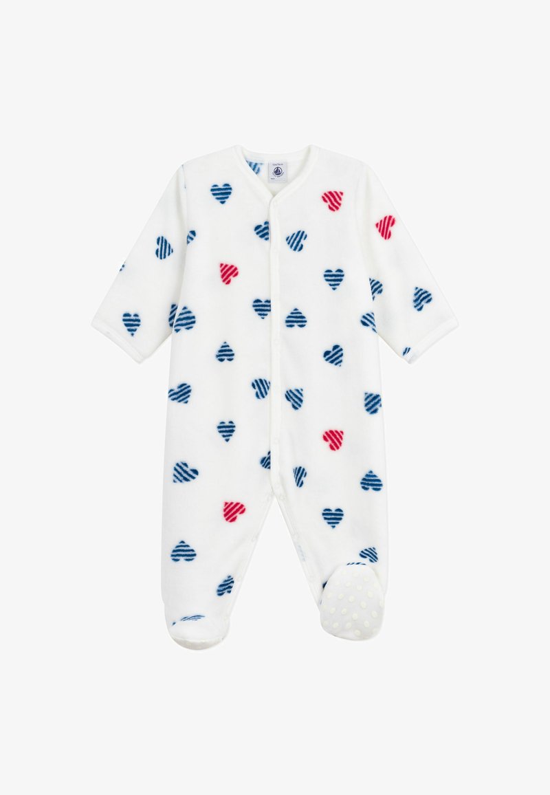Petit Bateau BÉBÉ COMBICHAUD UNISEX - Nattdrakt - marshmallow/multicooured