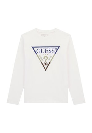 STICKEREI LOGO-DREIECK - Long sleeved top - weiß