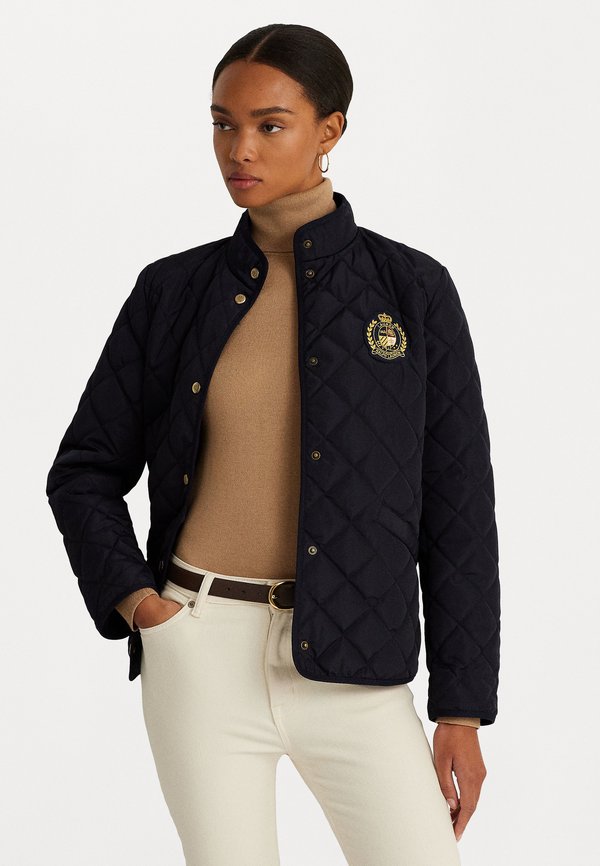 CREST PATCH QUILTED MOCKNECK JACKET - Light jacket