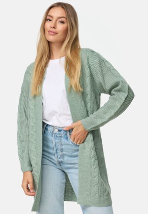 Threadbare ROZANNA CABLE - Strickjacke - sage