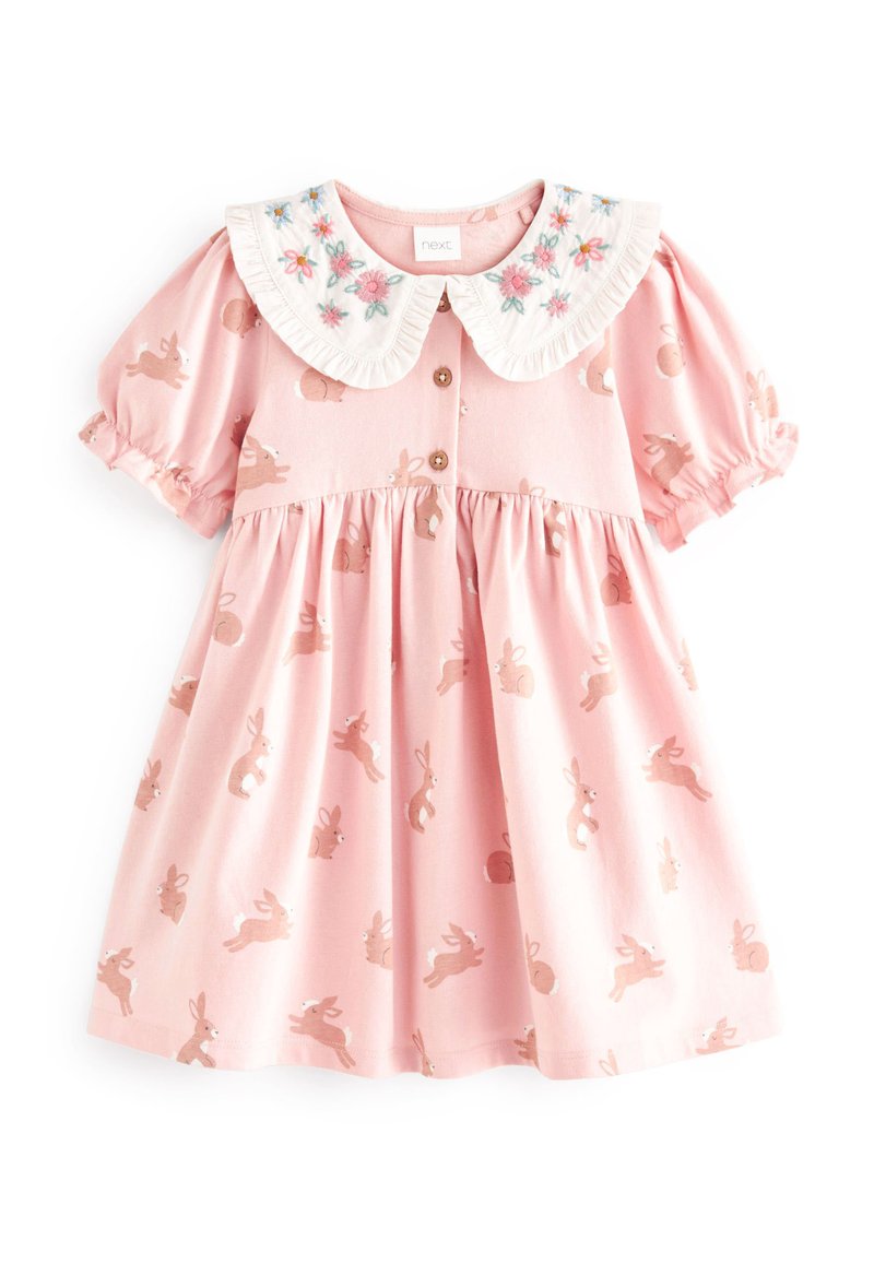 Next SHORT SLEEVE TEA DRESS Robe de jour pink/rose ZALANDO.FR