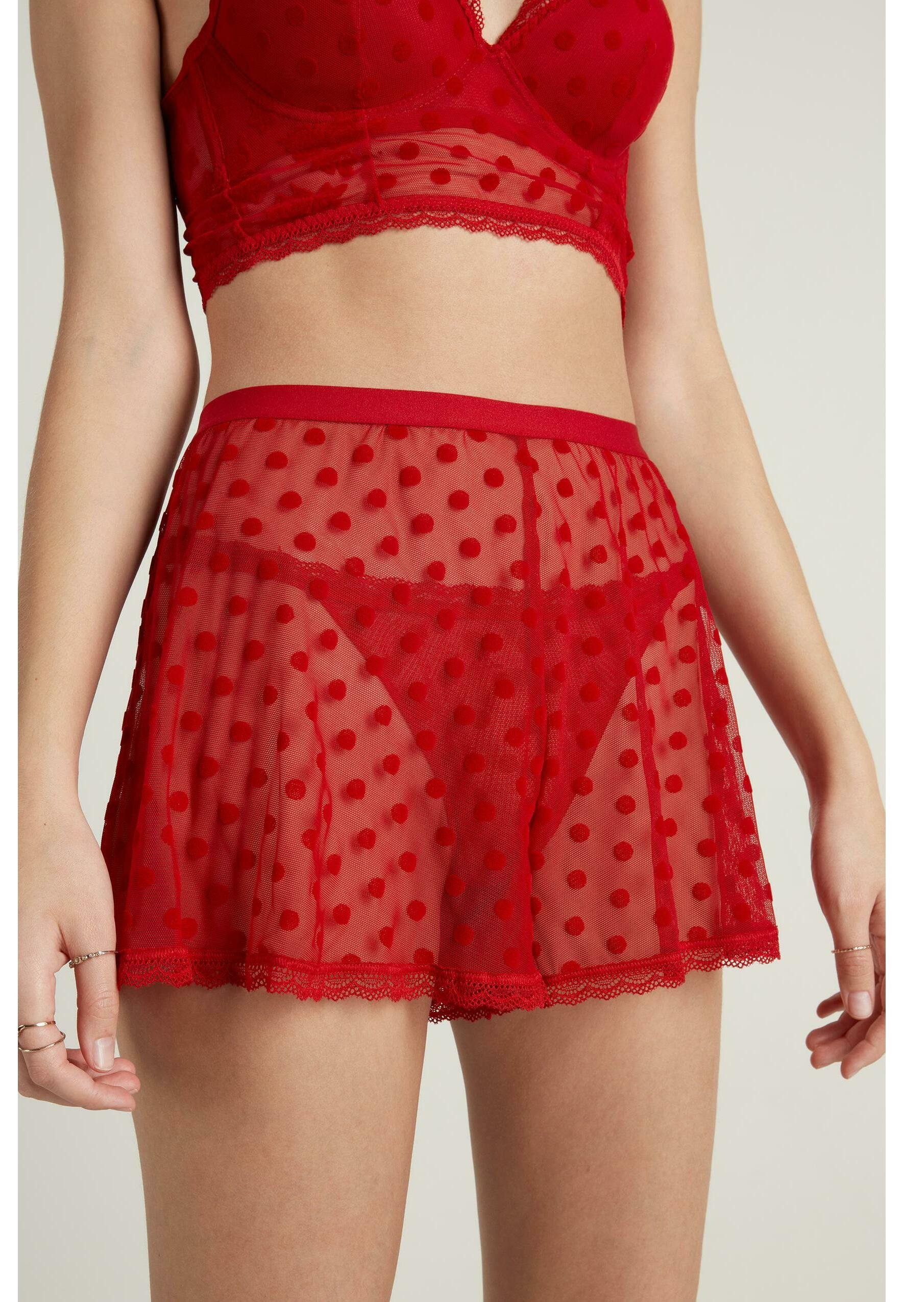 Tezenis FLOCK - Pantaloni del pigiama - dark red/rosso scuro - Zalando