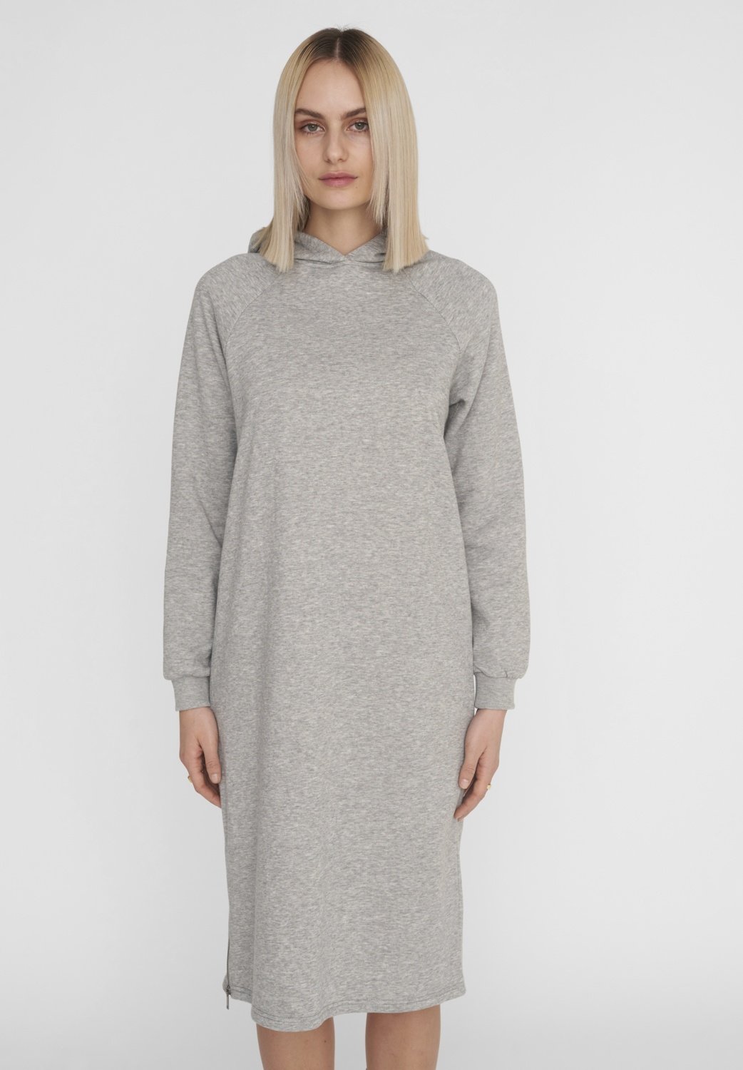 DRESS - Day dress - light grey melange 