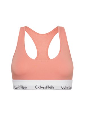 Calvin Klein Underwear, UNLINED BRALETTE ICON COTTON MODAL - Bustier - coral almond