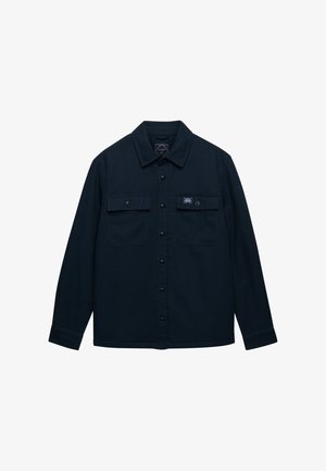 Superdry & Co, SUPERDRY VINTAGE BORG LINED MILLER OVERSHIRT - Veste légère - nordic chrome navy