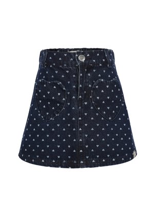 HEARTS - A-lijn rok - blauw