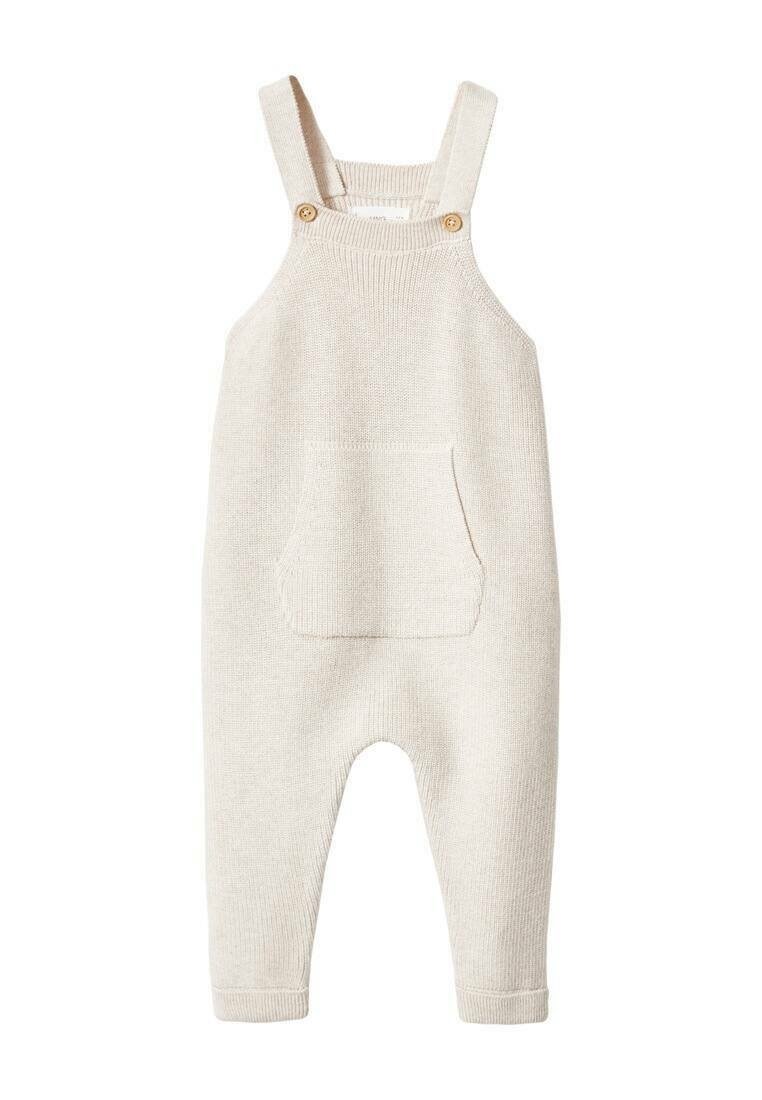 Mango Kids YORK - Hängselbyxor - beige