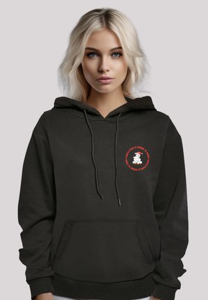 F4NT4STIC SANSTA PAWS CHRISTMAS CAT BREAST - Hoodie - schwarz