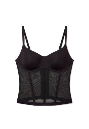 Calvin Klein Underwear, SHAPEWEAR BUSTIER TOP - MINIMALIST MESH - Сутиен за тениска - black