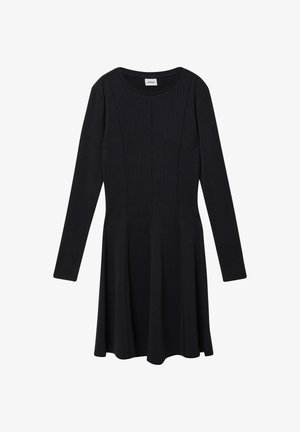 KURZES AUS MIT TEILUNGSNÄHTEN - Haljina s naramenicama - schwarz