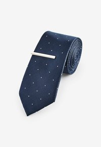 Next TEXTURED WITH 2 PACK REGULAR - Tie - navy blue floral polka dot