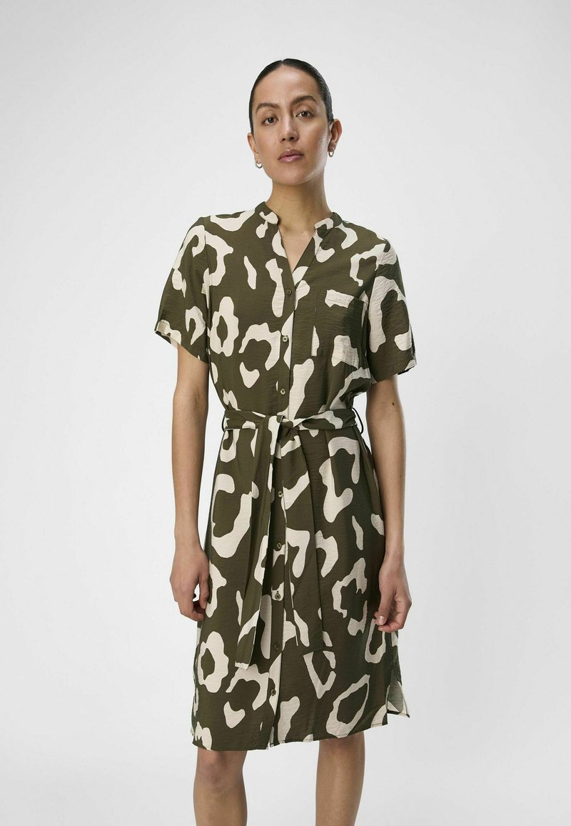 Object PRINT - Blusenkleid - ivy green