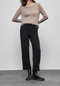 Street One Stickad tröja - taupe