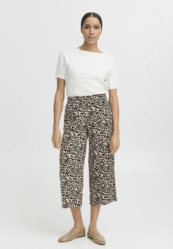 BYFalakka - Trousers - rainy day leopard mix3