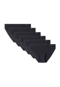 Caleçons en coton noir, pack de cinq. Design classique avec une texture lisse, taille festonnée et logo de la marque sur le côté avant.