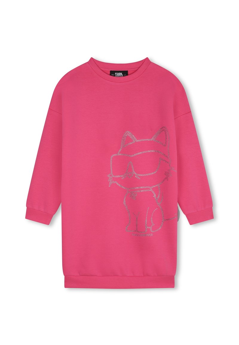 KARL LAGERFELD KIDS Jurk donkerroze KARL LAGERFELD KIDS Jurk donkerroze