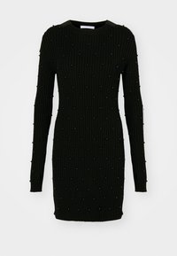 DRESS - Abito in maglia - black