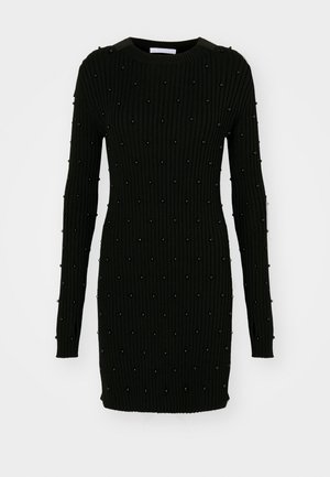 DRESS - Svetríkové šaty - black