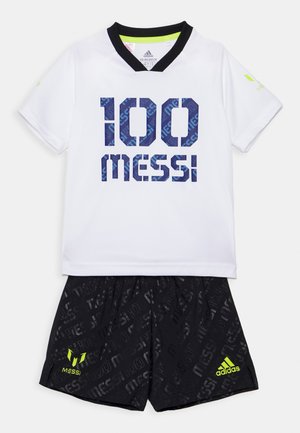 MESSI SET - Tracksuit - white/semi solar yellow/victory blue
