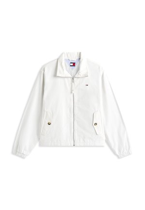 Tommy Jeans, ZIP COTTON JACKET  - Ελαφρύ μπουφάν - ecru