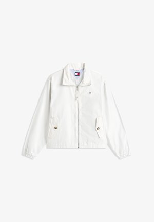 Tommy Jeans, ZIP COTTON JACKET - Mezisezónní bunda - ecru