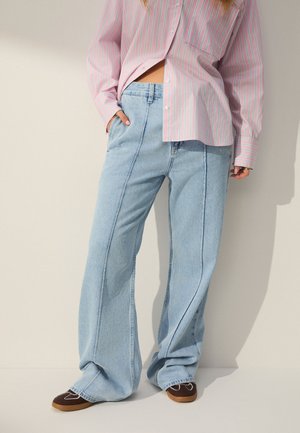 TALL FIT - SEAM FRONT  - Platėjantys džinsai - bleach