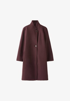 Stradivarius, STRAIGHT SOFT-TOUCH COAT - Mantel - purple