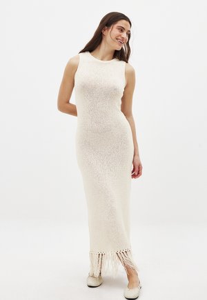 NA-KD FRINGE  - Maxi dress - white