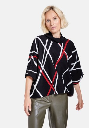 LANGARM - Jumper - schwarz/rot/orange karo