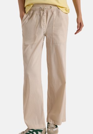 Cecil, HIGH-WAIST WIDE-LEG PANTS IN A LOOSE FIT - Housut - grain beige