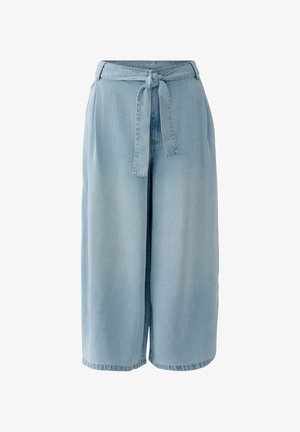 Oui, CULOTTE - Wide Leg - light blue demin
