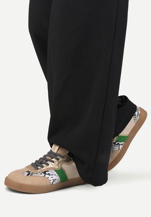 SNEAKER RONJA - Sneaker low - camel/grün