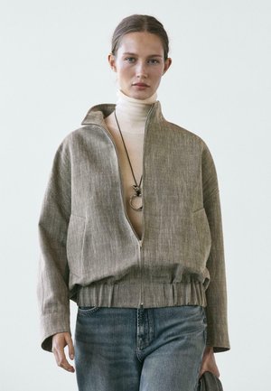 FLECKED WITH  - Giubbotto Bomber - grey