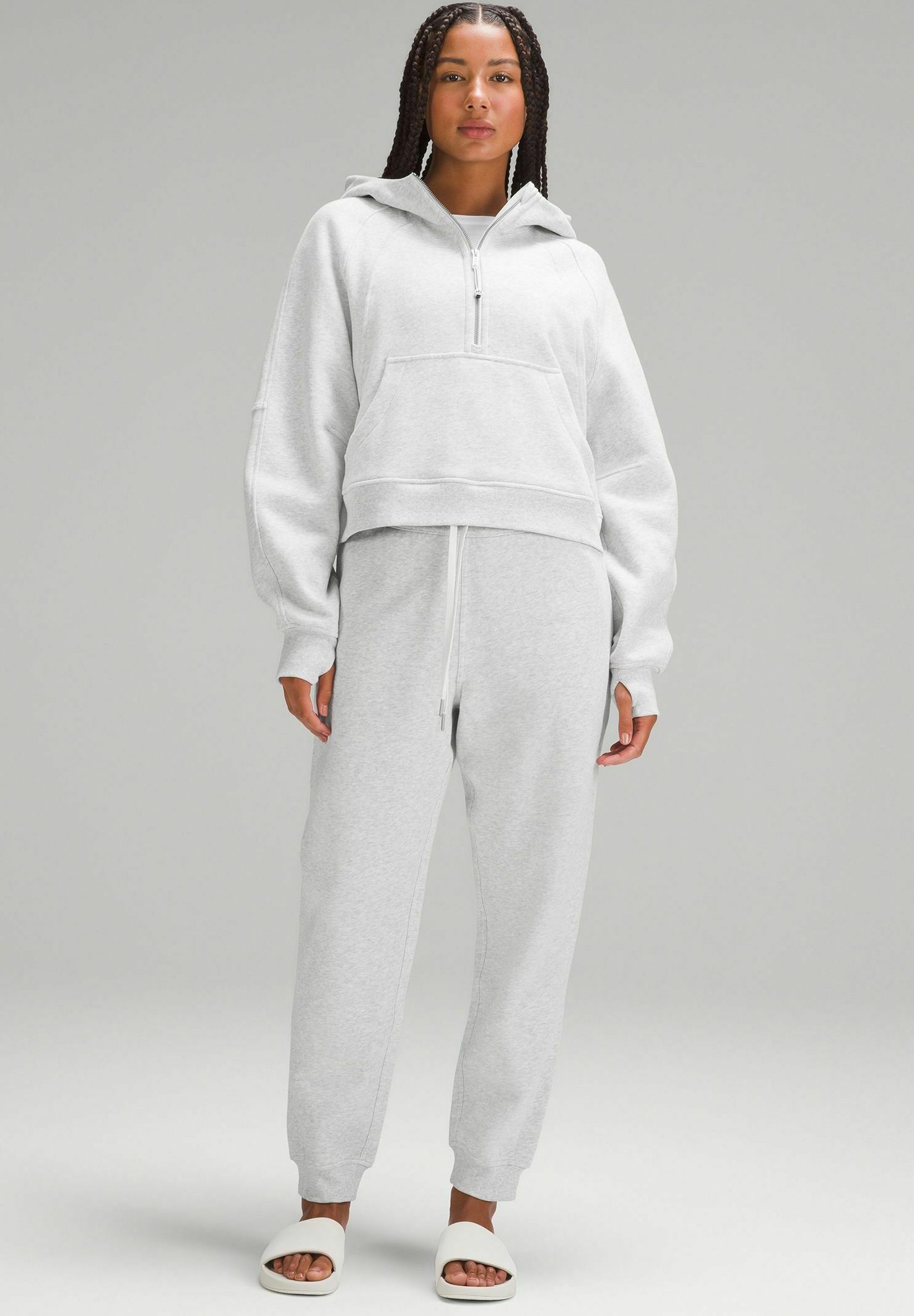 A2B25■ ※ lulu※ lululemon - Bluza z kapturem/szary - Zalando.pl