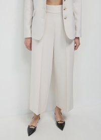 PALAZZO  - Trousers - gesso