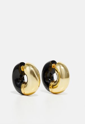 STRATUS HOOP EARRINGS - Oorbellen - gold-coloured/black
