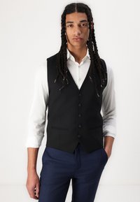 Selected Homme SLHSLIM NEIL - Gilet de costume - black