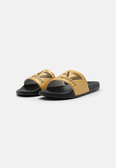 EA7 Emporio Armani UNISEX - Чехли за басейн - shiny gold/black