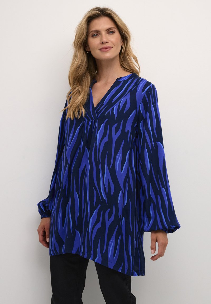 Tunique Wide Bottom V Neck Palm Leo Noir My204657 210