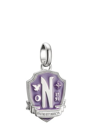 Anhänger - silberfarben/weiß/violett