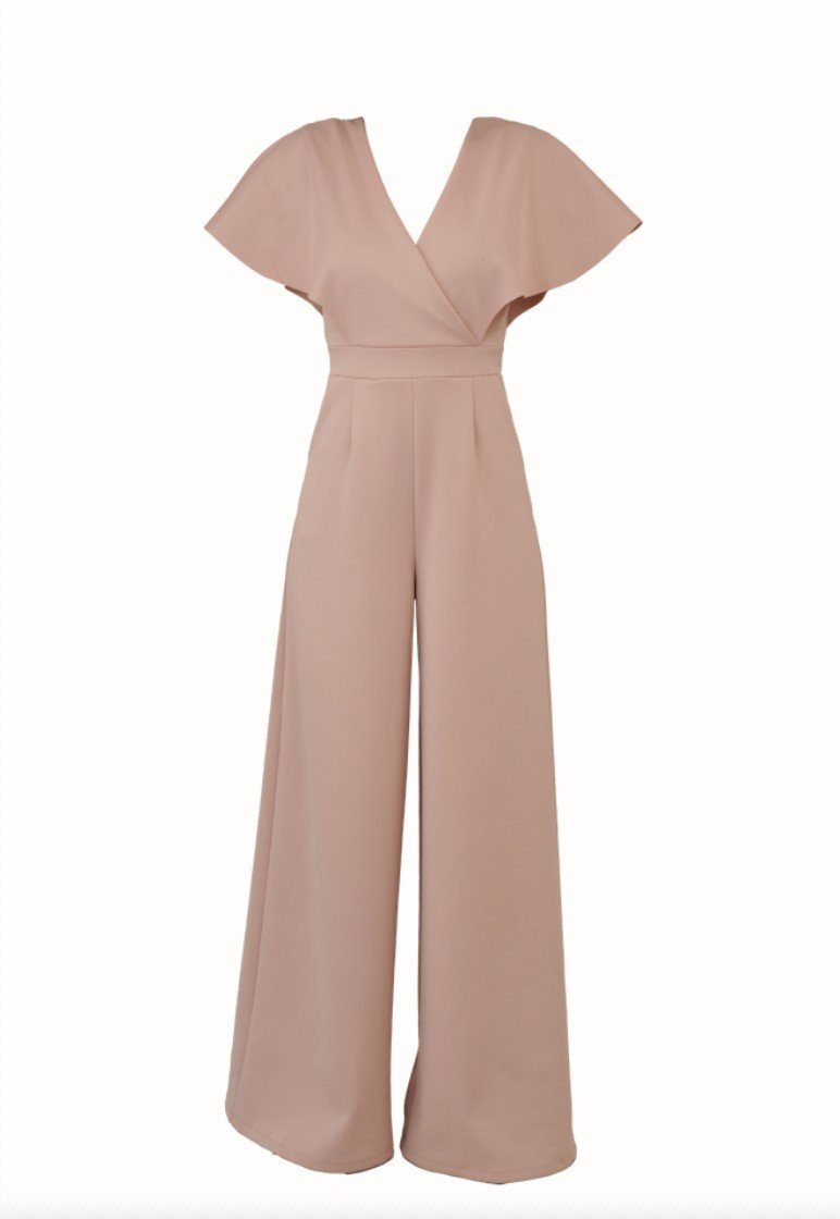 WAL G TALL Jumpsuit donkerroze