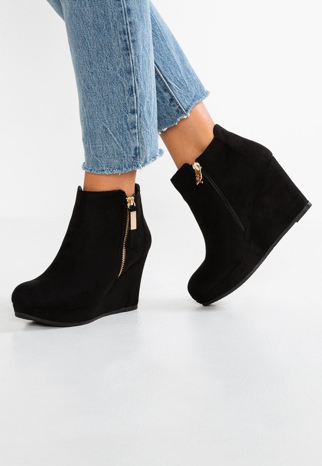 Bottines Compensées Bronx – Cuir – Gris – Taille 37/US 6.5 – Neuves Sans Boîte