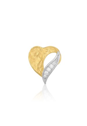 ANHÄNGER HERZ DIAMANT 0.046CT. 12X14MM - Ciondolo - bicolor