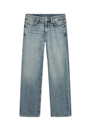 Massimo Dutti, LOW-RISE STRAIGHT-LEG JEANS - Jeans a sigaretta - blue